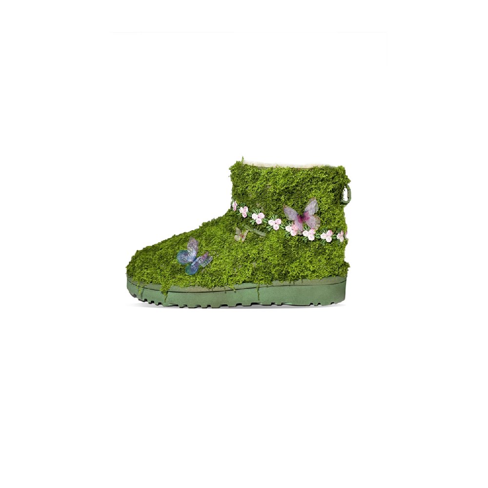 UGG CLASSIC MINI Short Snow Boots Women's Emerald Green