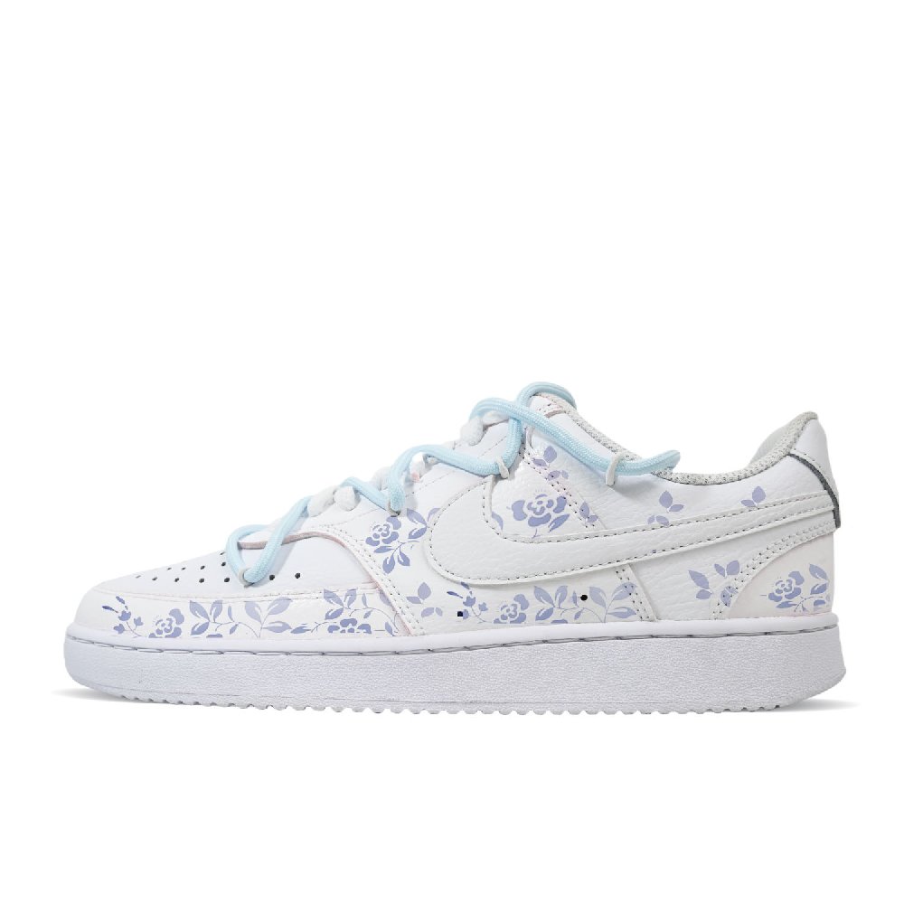 Nike Court Vision Low Glaze-Changed Blue And White Porcelain Wear-Resistant Low-Top Skateboard Shoes Men's White Blue