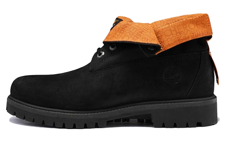 Timberland Roll Top Treadlight Wide Fit Boot 'Black Nubuck'