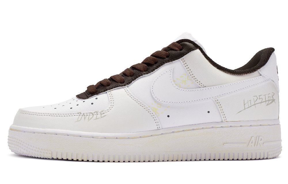 Nike Air Force 1 Low 811 Manufacturing Low Top Skateboard Shoes Men's Beige Brown White