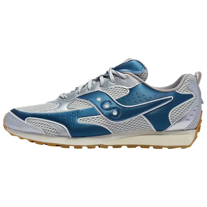 Saucony Trainer 80 Slip Resistant Abrasion Resistant Low top Casual Shoes Unisex Gray Blue