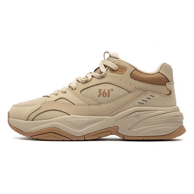 361° Sailing Series Slip Resistant, Abrasion Resistant, Thermal Mid Top Casual Shoes Men's Apricot Tea Brown