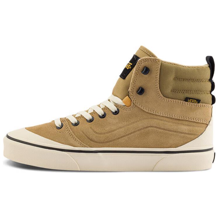 Vans Ashwood Hi Anti Slip Wear Resistant High Top Skateboard Shoes Men's Khaki