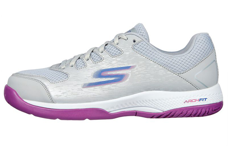 Skechers Running Shoes Women's Low-Top Gray/Purple
