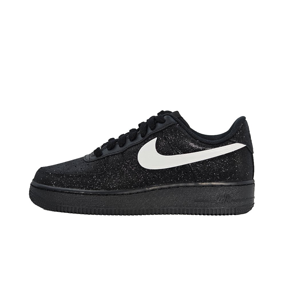 Nike Air Force 1 Baby's Breath Low Top Skateboard Shoes Unisex Black Zircon White