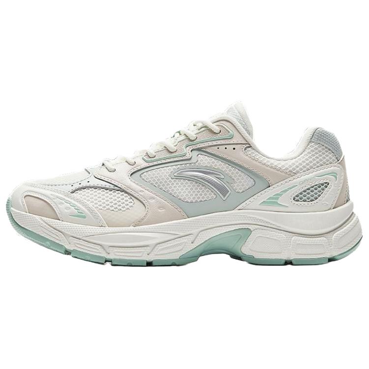 Anta Anti Slip Wear Resistant Low Top Casual Shoes Women's White Gray Green
