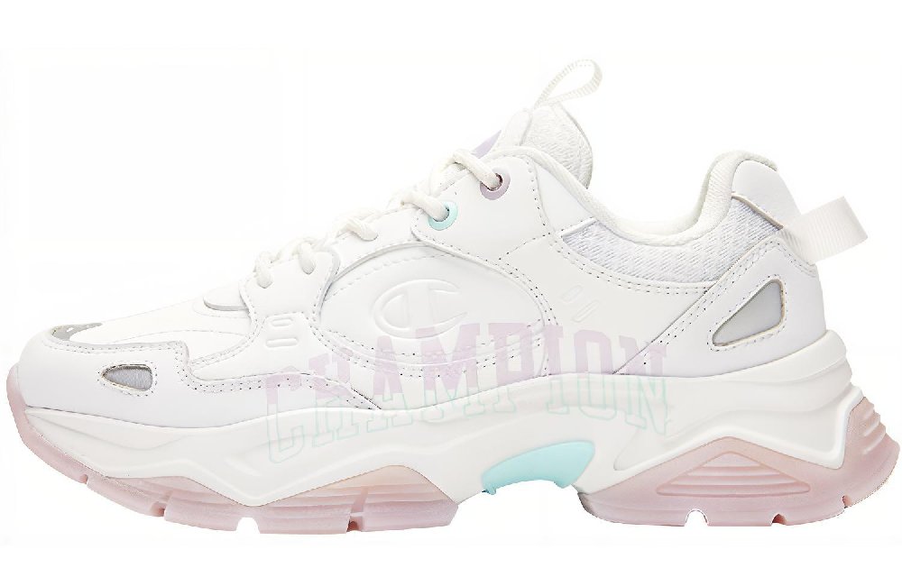 Champion Low-Top Chunky Sneakers Women's White Light Purple