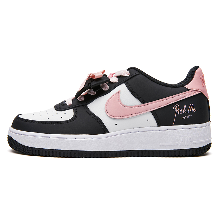 Nike Air Force 1 Princess Journal Lightweight Low Top Skateboard Shoes GS Black Pink