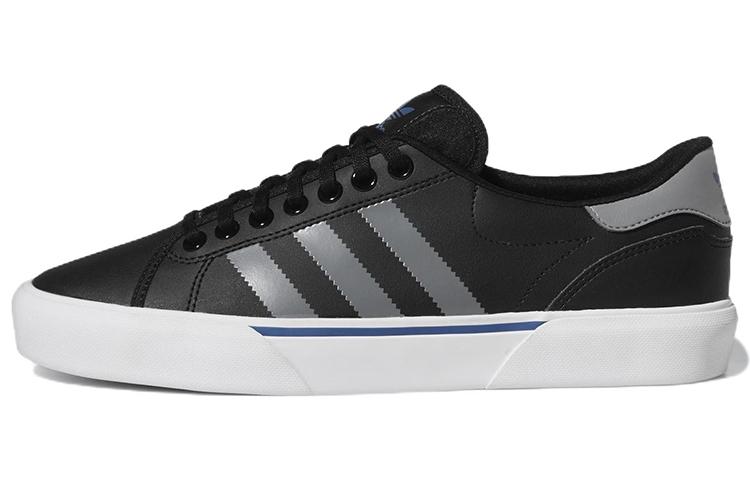 Adidas Originals Abaca Anti-Slip Wear-Resistant Low-Top Skateboard Shoes Unisex Black Gray