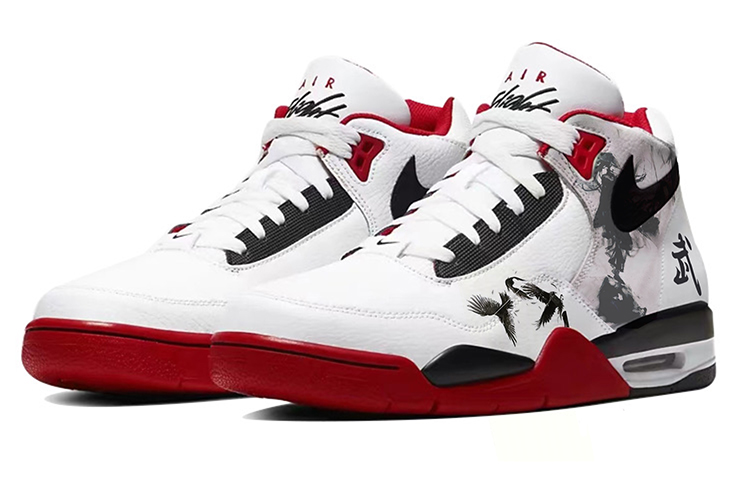 Nike Flight Legacy Mid-Top Vintage Basketball Shoes Men's Red White купить в интернет-магазине Yoocart с быстрой доставкой по России.