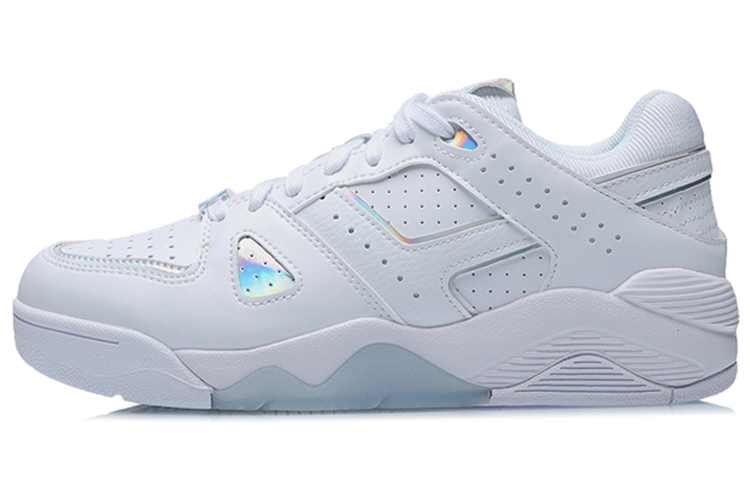 LINING Back To The Future Vintage Basketball Shoes Women's Low-Top White