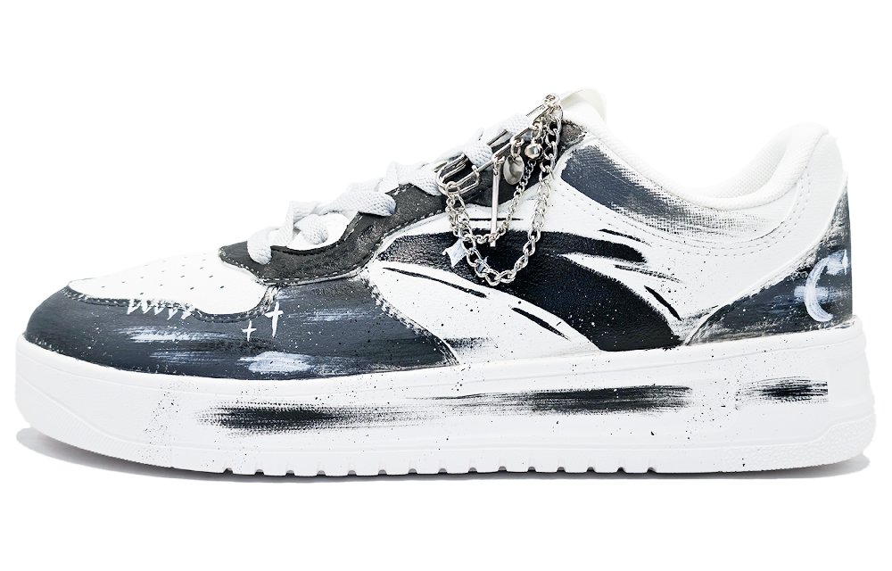 Anta Relaxed Slip Resistant, Abrasion Resistant, Lightweight Low top Skateboard Shoes Women's White