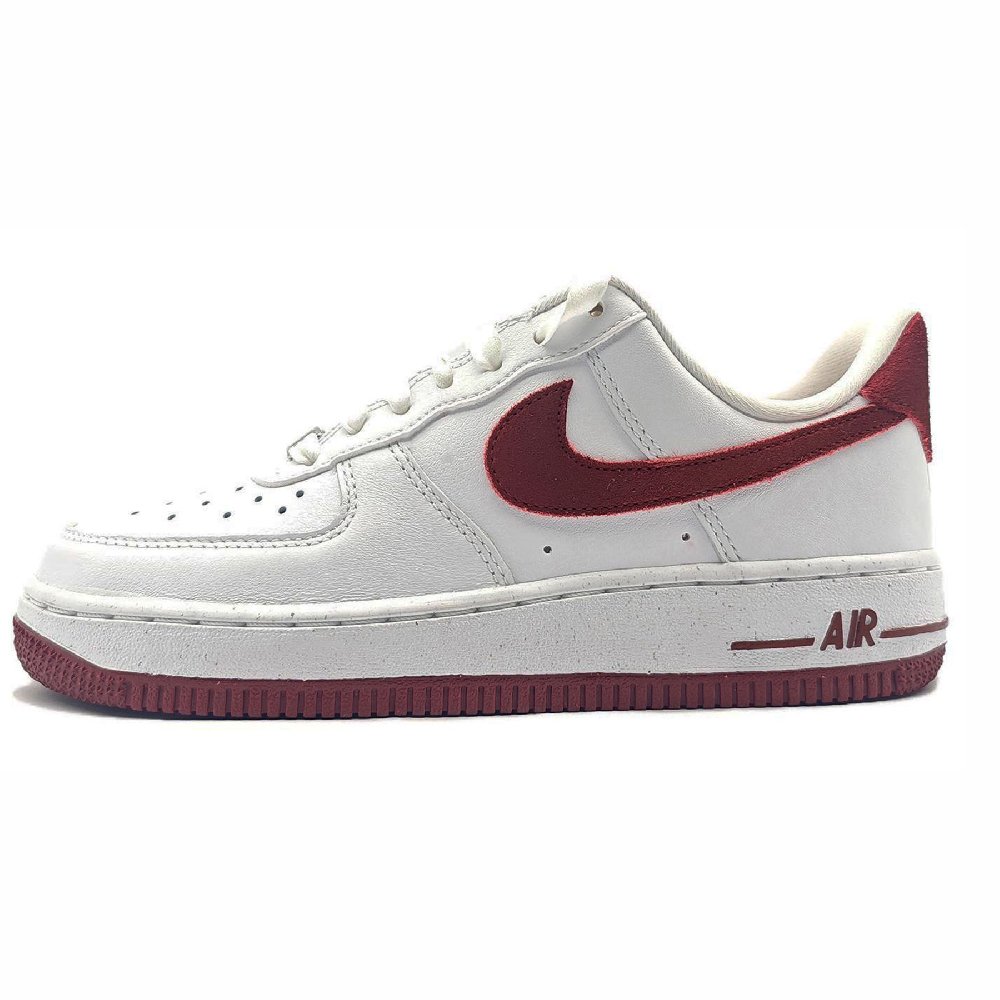 Nike Air Force 1 Velour Angora Slip-Resistant Low-Top Casual Shoes Women's Burgundy