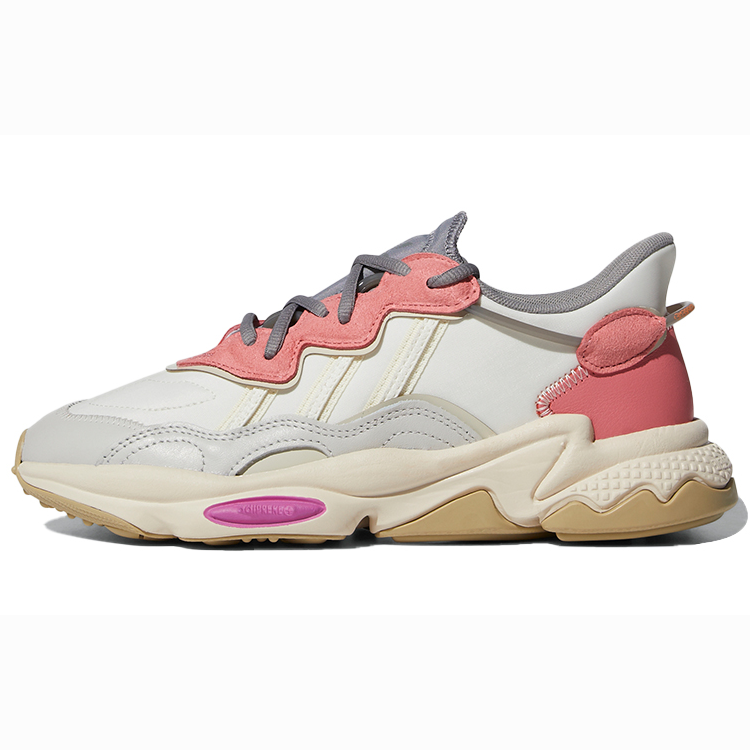 Adidas Originals Ozweego Series Casual Shoes Women's Low top Beige/Pink/Gray