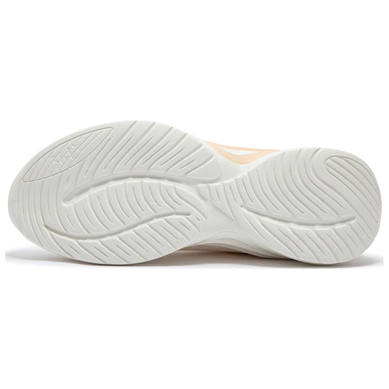 361° Anti Slip Wear Resistant Low Top Casual Running Shoes Women's White Orange