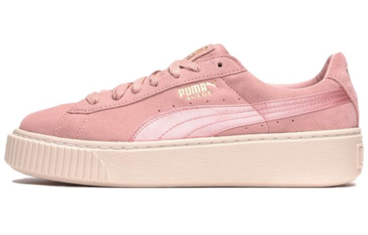 PUMA Suede Platform Satin 'Pink' Women's