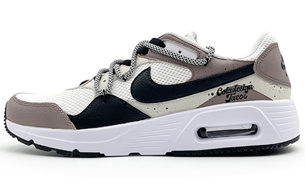 Nike Air Max SC Abrasion-Resistant Low-Top Running Shoes Men's White Gray
