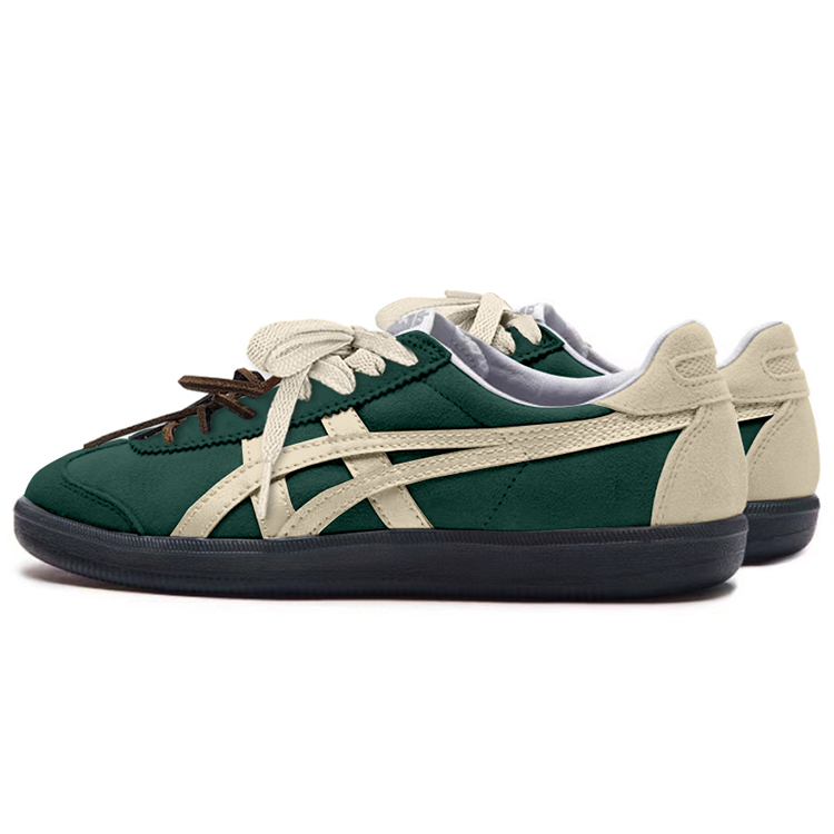 Onitsuka Tiger Tokuten Slip Resistant Impact Resistance Low Top Skateboard Shoes Unisex Beige Green купить в интернет-магазине Yoocart с быстрой доставкой по России.