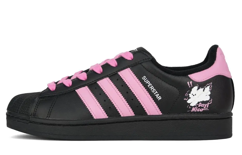 Adidas Originals Superstar Cotton Candy Ball Abrasion Resistant Slip Resistant Low top Skateboard Shoes Women's