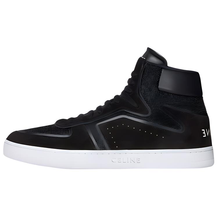 CELINE Mid Top Stylish Skateboarding Shoes Men's Black
