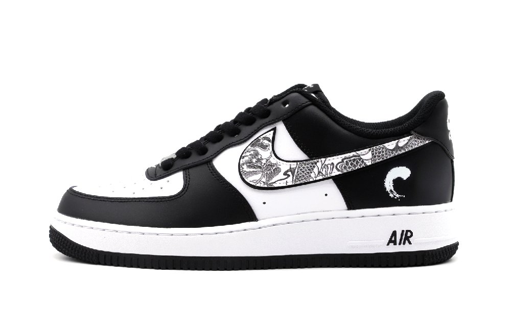 Nike Air Force 1 Skateboard Shoes Unisex Low-Top Black/White