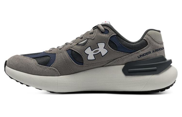 Under Armour Low Top Casual Running Shoes Unisex Asphalt Gray