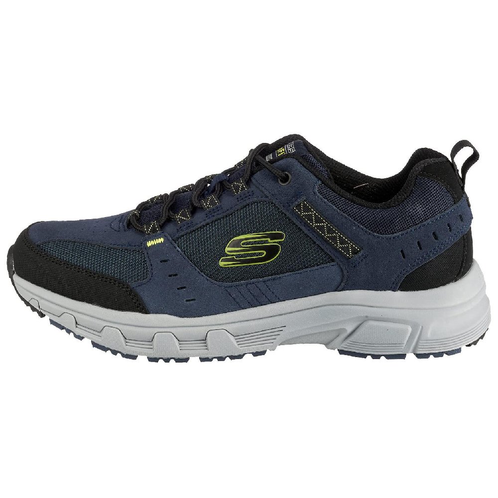Skechers Cushioning, Wear Resistant Low Top Casual Shoes Men's Blue Black