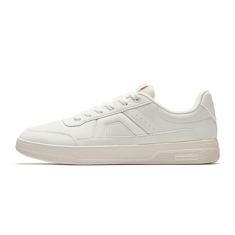 Anta Life Collection Wear resistant And Lightweight Low Top Skateboard Shoes Men's Ivory White