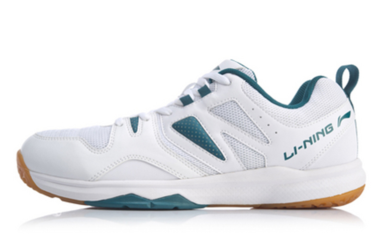 LiNing Ace Cushioning, Breathable, Moisture Wicking, Abrasion Resistant Support Low top Badminton Shoes Men's White