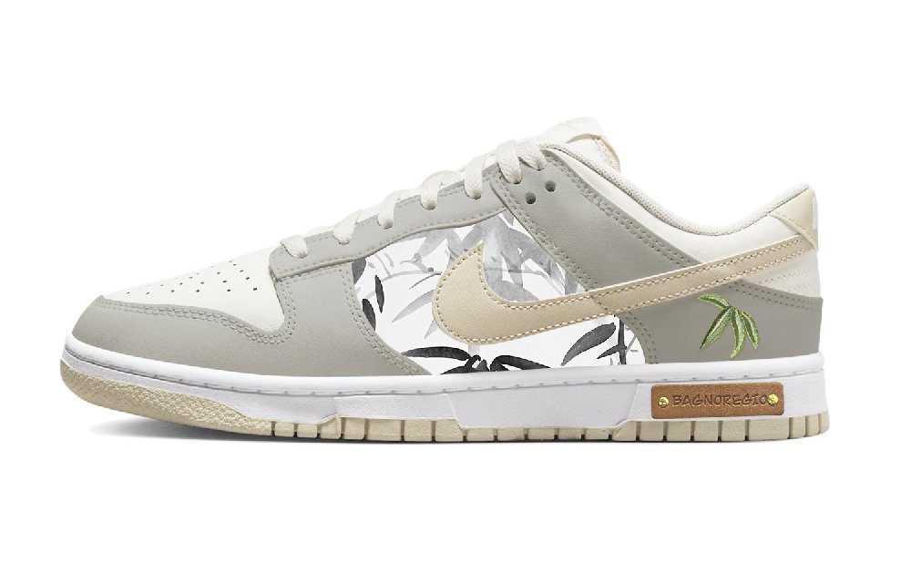 Nike Dunk Skateboard Shoes Men Low-Top White/Gray/Purple