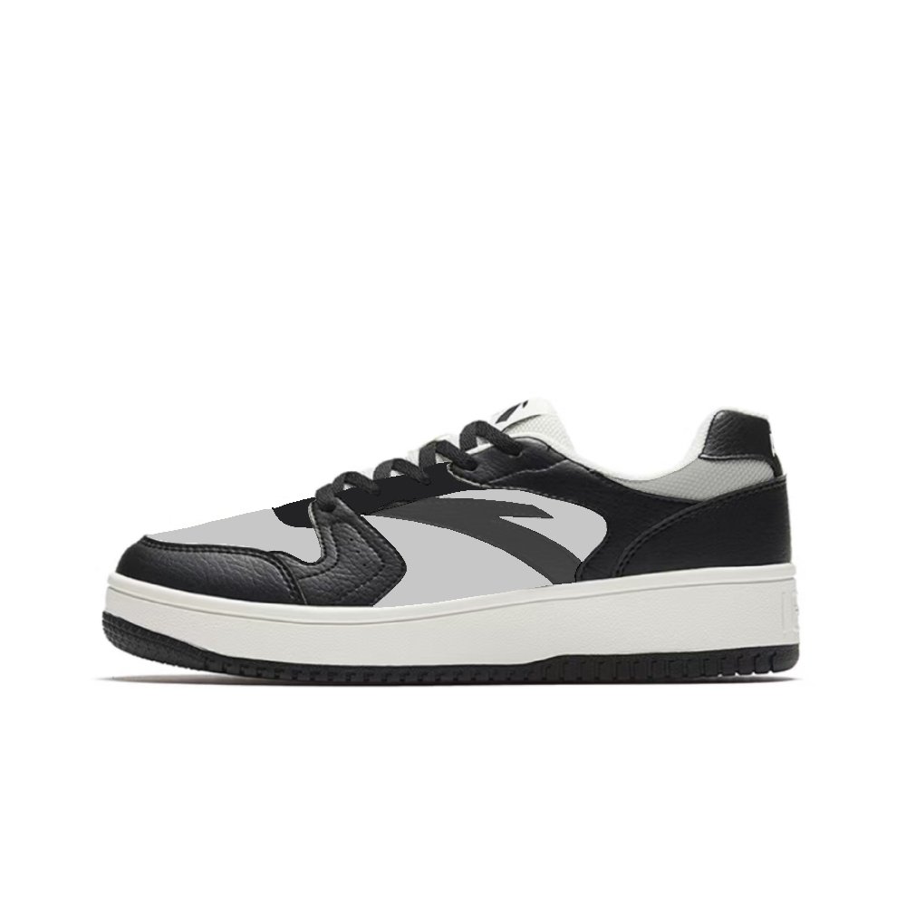 Anta Life Collection Anti-Slip And Wear-Resistant Lightweight Low-Top Skateboard Shoes Women's Black Gray Color