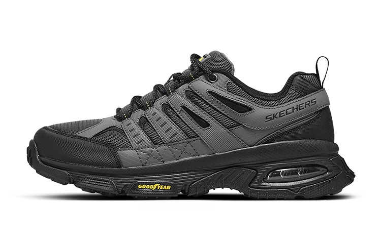 Skechers Slip-Resistant Breathable Low-Top Chunky Sneakers Men's Black