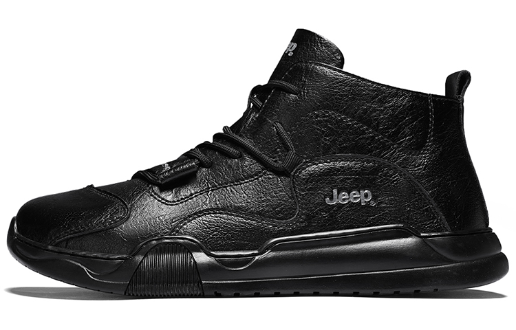 Jeep Slip-Resistant Mid-Top Casual Shoes Men's Black