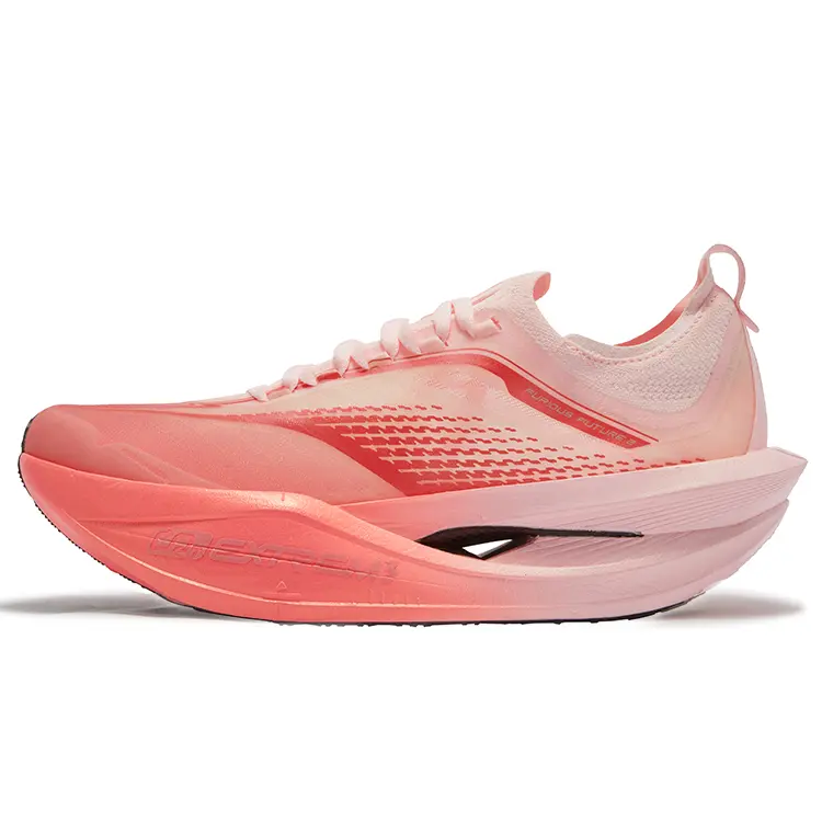 361° Cushioning, Slip Resistant, And Abrasion Resistant Low Top Casual Running Shoes Unisex Neon Light Coral