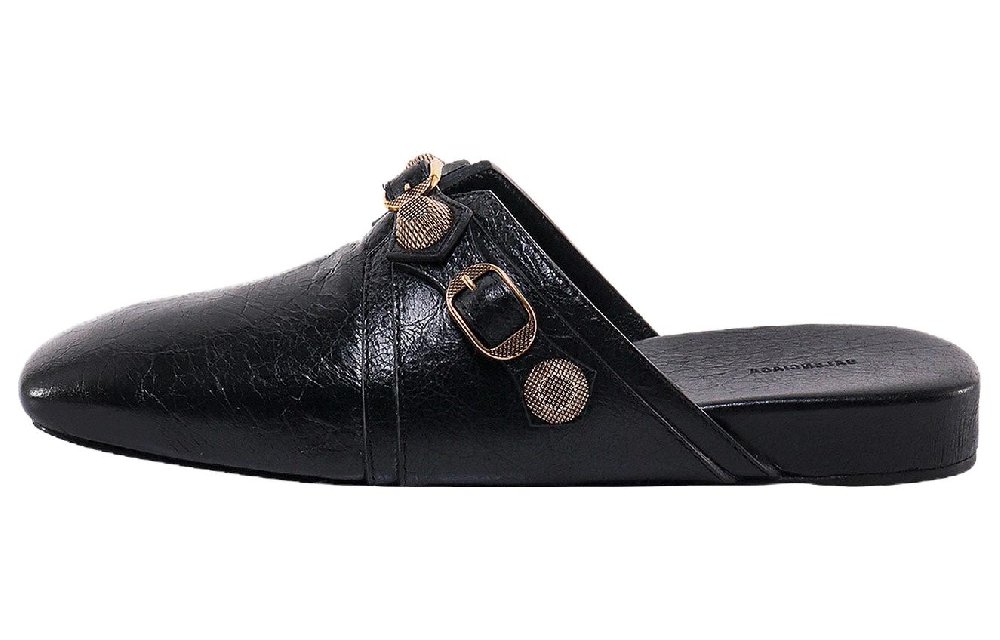 Balenciaga Cargole Stud Embellished Slippers Women's