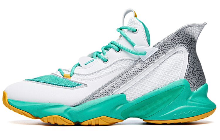 Anta Player 2 Mid-Top Basketball Shoes Men's White Green