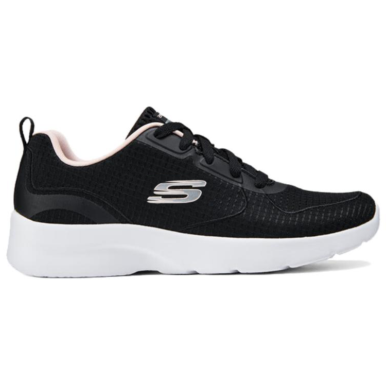 Skechers SPORT WOMENS Low Top Running Shoes Women's Black White