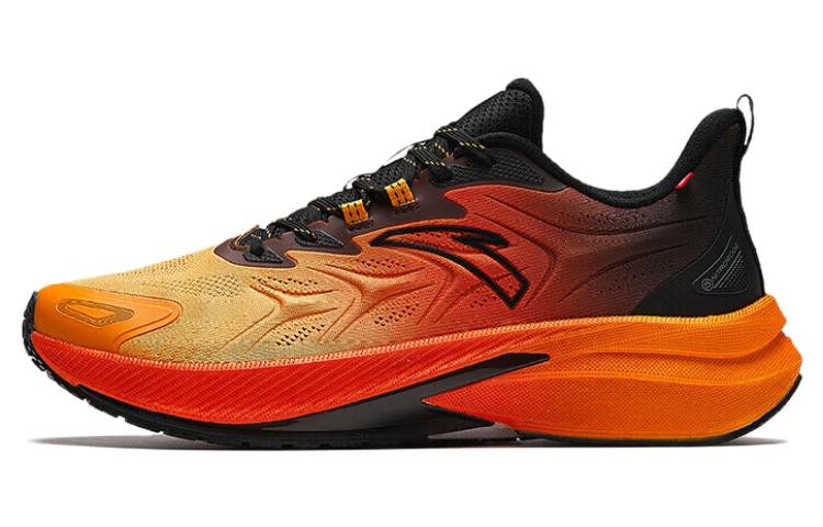 Anta Rocket 5.0 Anti Slip Wear Resistant Low Top Running Shoes Men's Black Orange