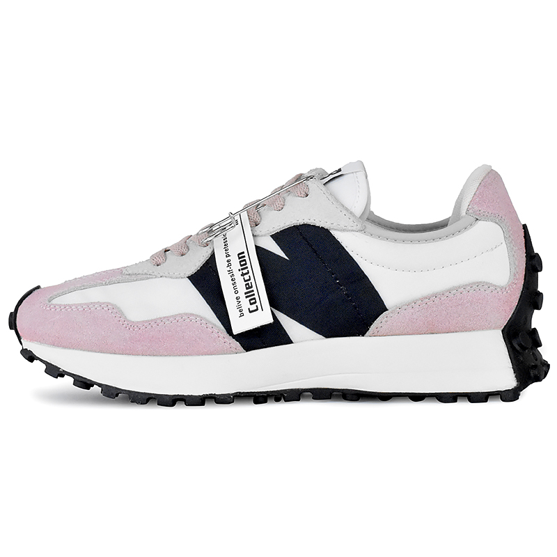 New Balance NB 327 Wear resistant And Lightweight Low Top Casual City Commute Running Shoes Women's Cherry Blossom Pink