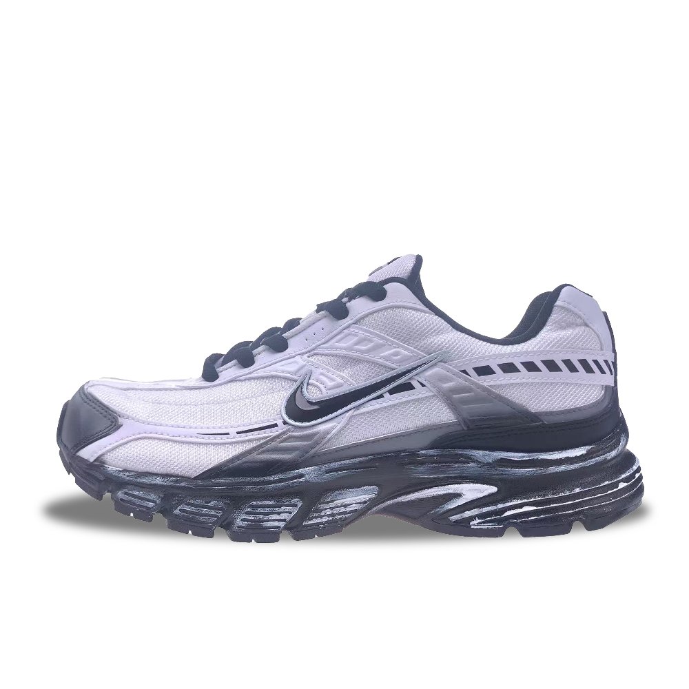 Nike Initiator Abrasion Resistant Breathable Low Top Casual City Commute Running Shoes Unisex Black White