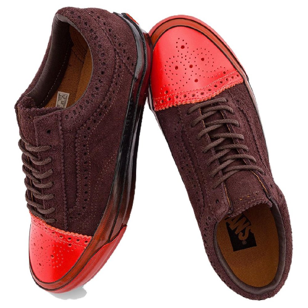 Vans Old Skool Collection Low Top Skateboard Shoes Unisex Umber