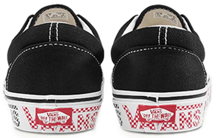 Vans The Era Checker Logo Black