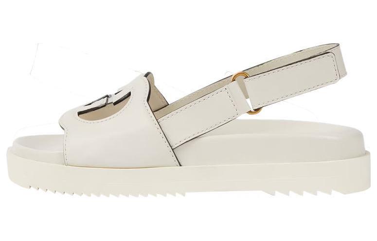 GUCCI Interlocking G Sandal Gg White Women's