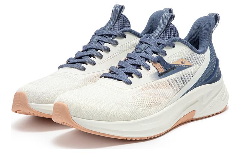 361° Cushioning, Slip Resistant, And Abrasion Resistant Low Top Running Shoes Women's White Blue