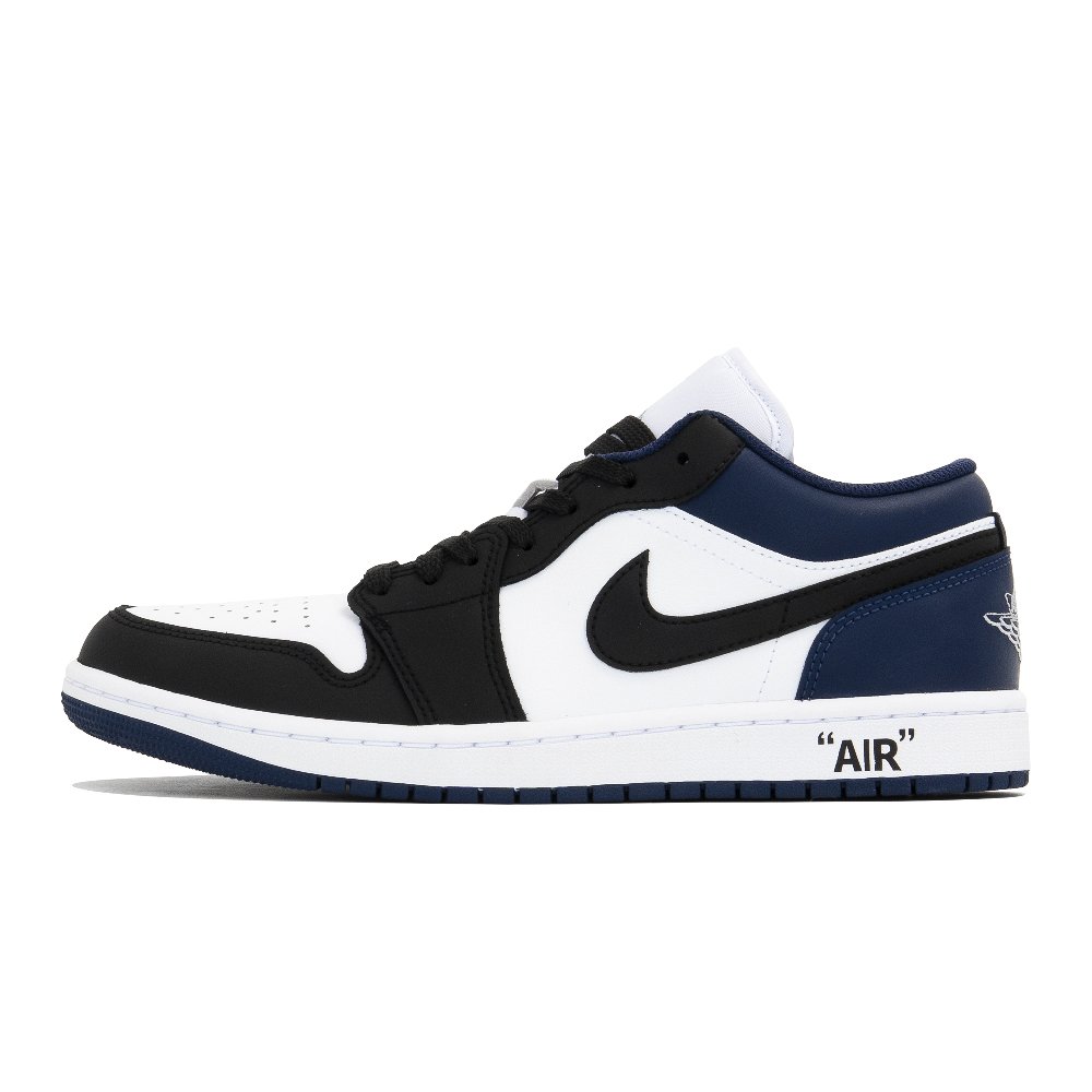Jordan Air Jordan 1 Vintage Basketball Shoes Men Low Top White/Black/Blue