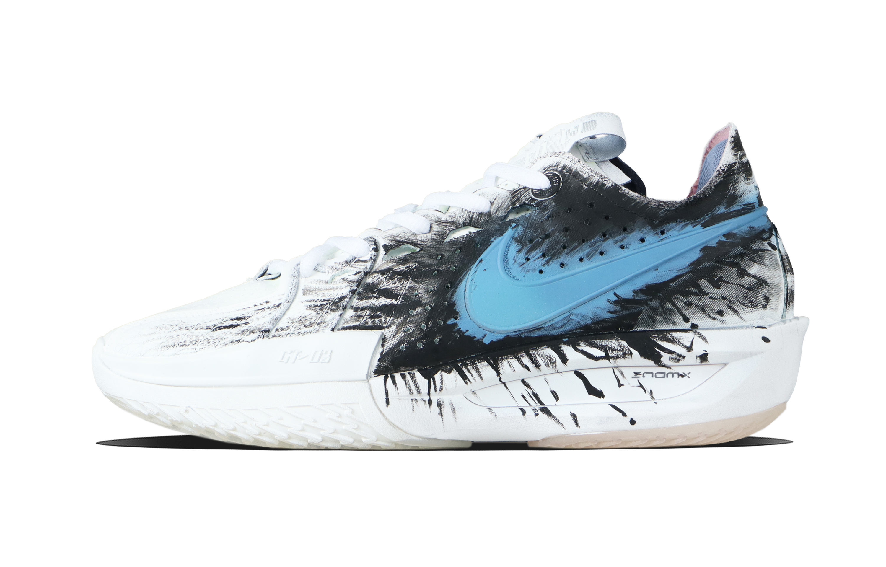 Nike Air Zoom G.T. Cut 3 Ink Blue Shock Absorbers Slip Resistant Low top Basketball Unisex