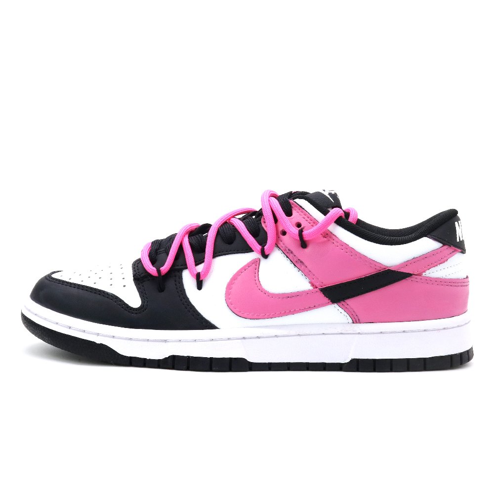Nike Dunk Abrasion Resistant Low Top Skateboard Shoes Unisex Black Pink