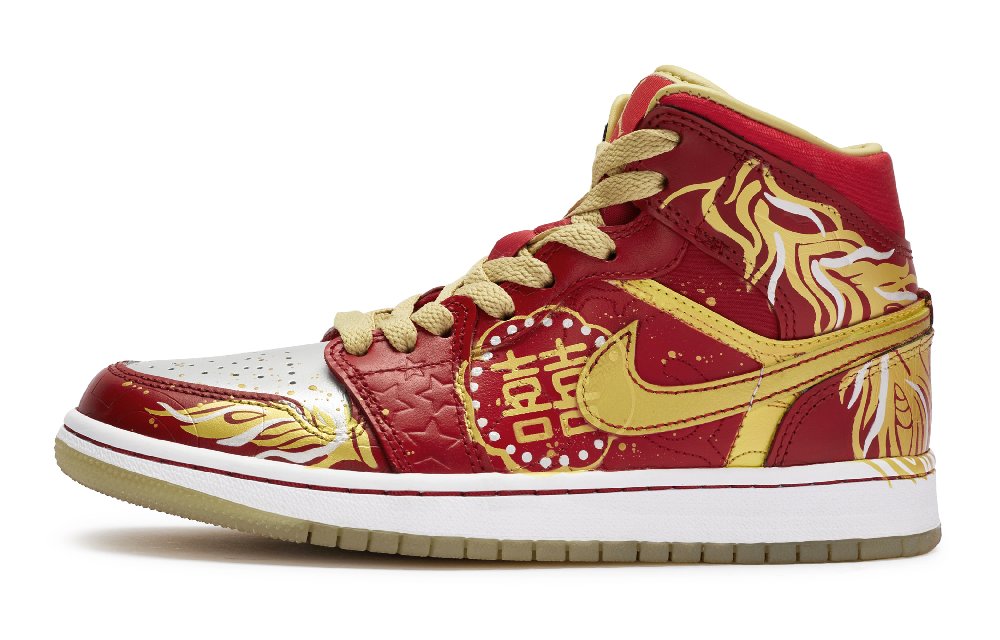 Jordan Air Jordan 1 Vintage Basketball Shoes Unisex Mid top Silver