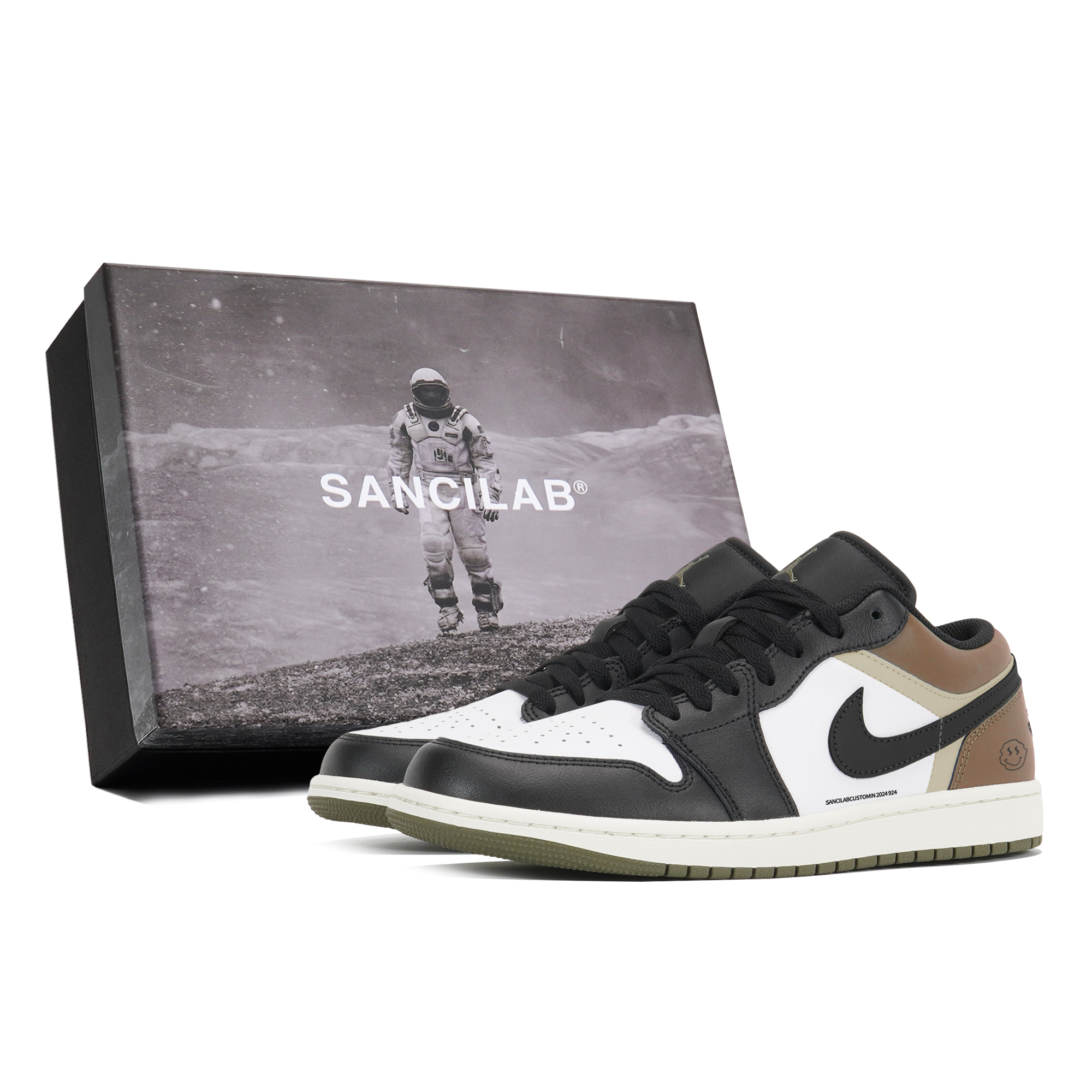 Jordan Air Jordan 1 Wear-Resistant Low-Top Vintage Basketball Shoes Unisex Coffee купить в интернет-магазине Yoocart с быстрой доставкой по России.