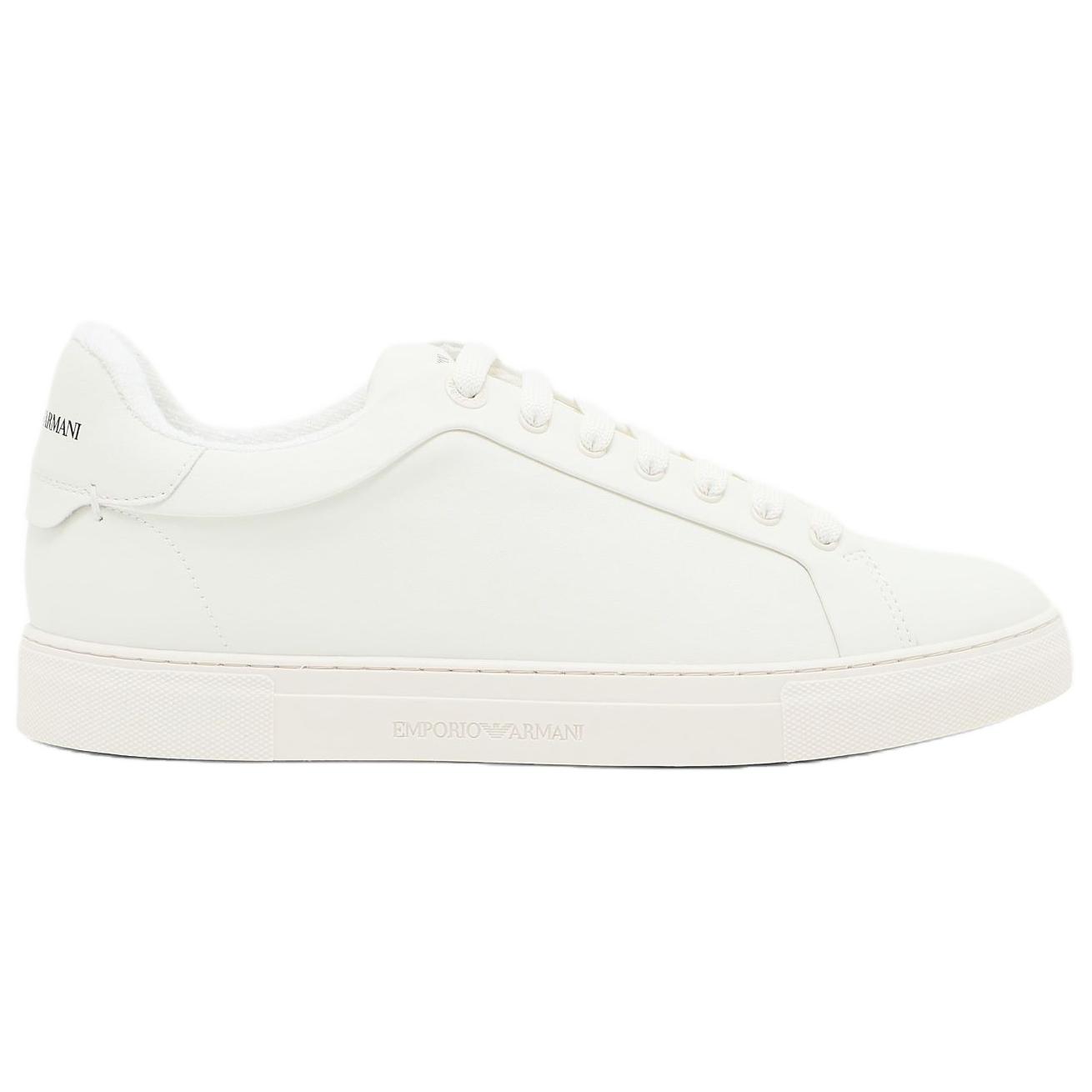 EMPORIO ARMANI Essentials Low top Skateboard Shoes Men's White